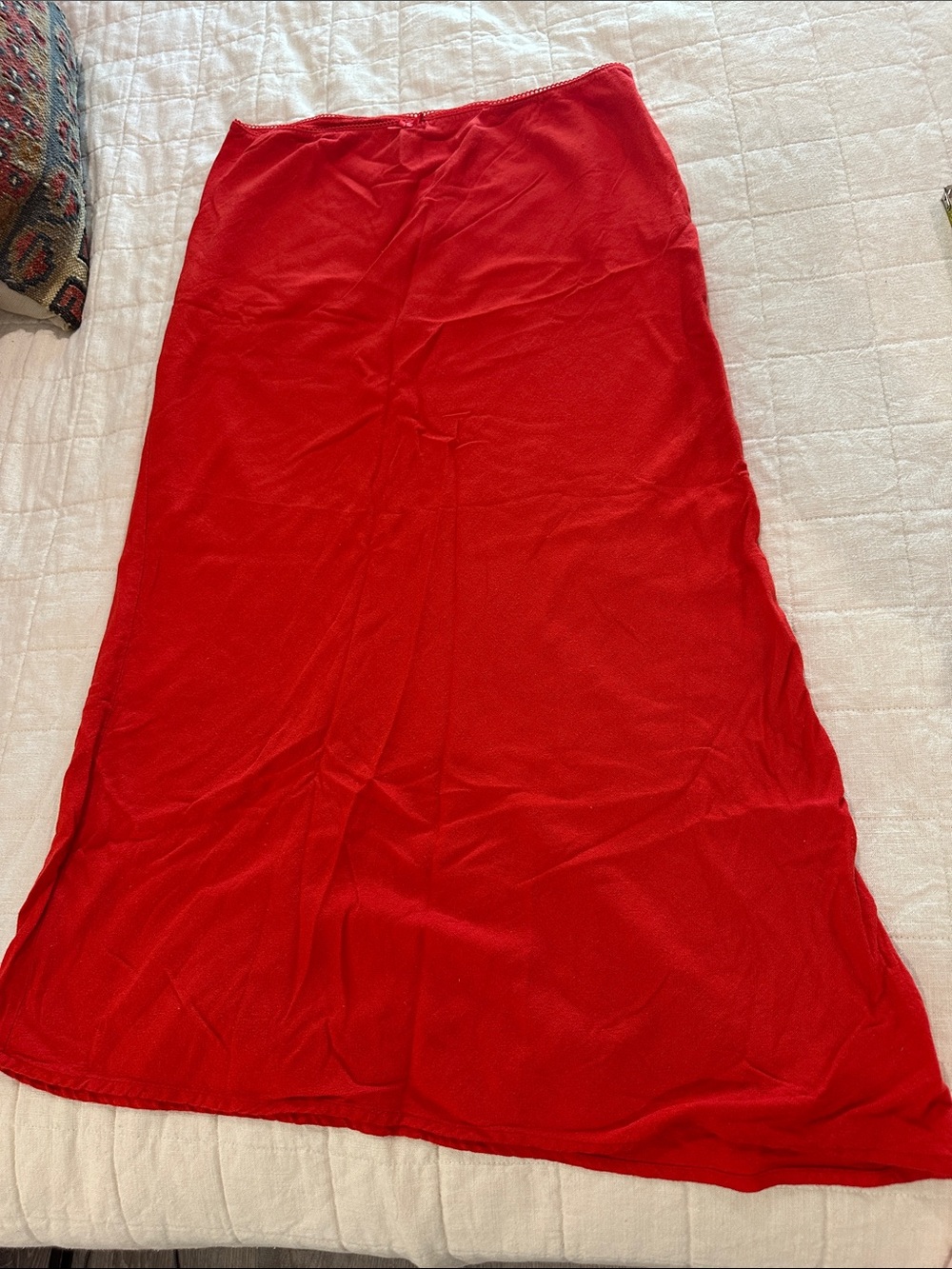 Wild fable linen midi skirt